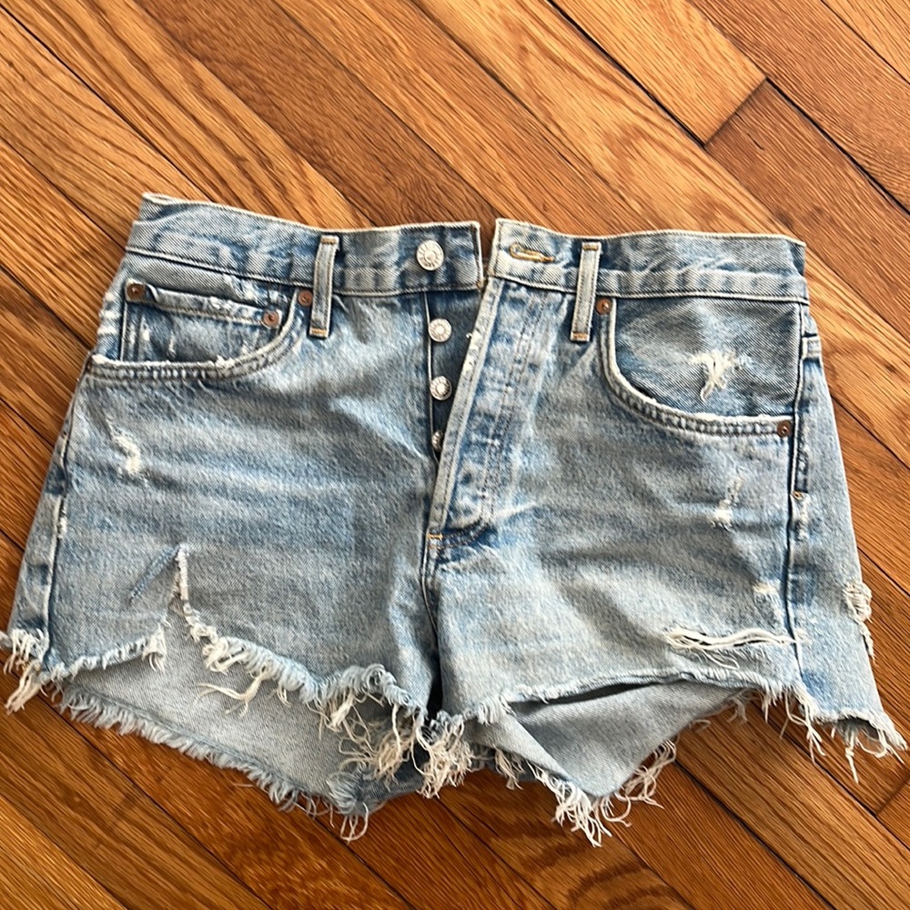Agolde Parker denim shorts
